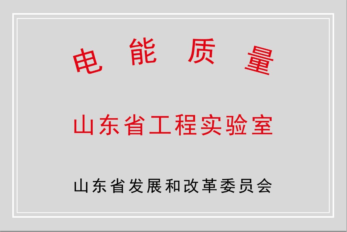 乐动网页版公司获批“山东省电能质量工程实验室”